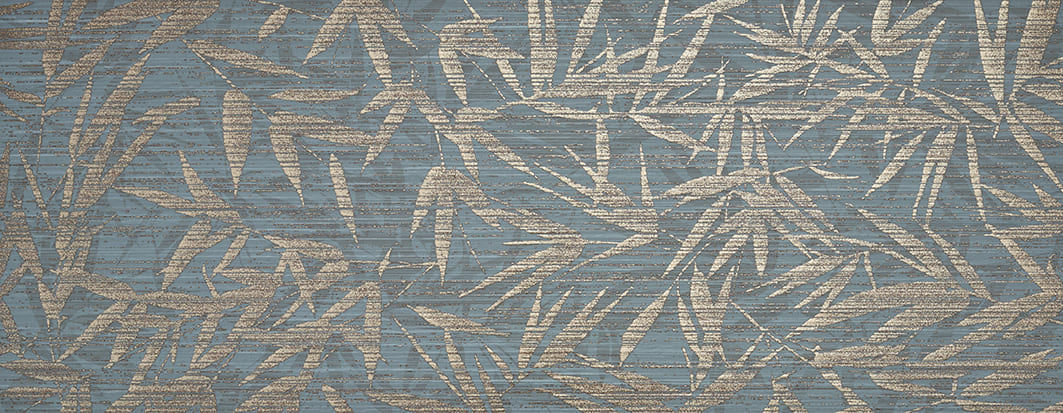 Shui Teal Leaves Rect. 35x90 плитка