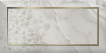 Декор Сеттиньяно белый глянцевый 9.9x20