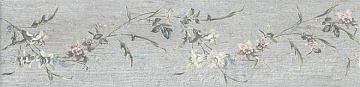Кантри Шик серый декорированный 9,9x40.2 плитка